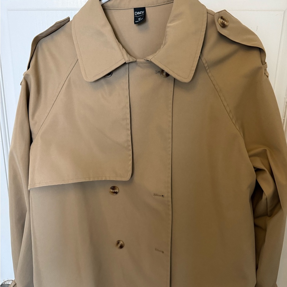 DKNY Women's Beige Trench Coat
